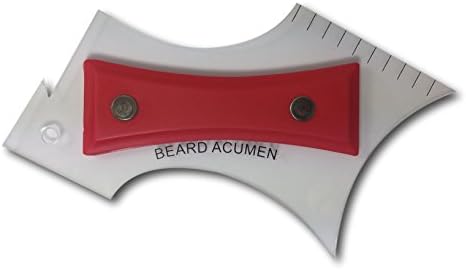 Beard Acumen Hairline Guide &amp; Shaping Tool With Line Up Pencil - Styling Template for Perfect Lines &amp; Symmetry