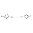 Clear Gem Floral Connection Belly Chain