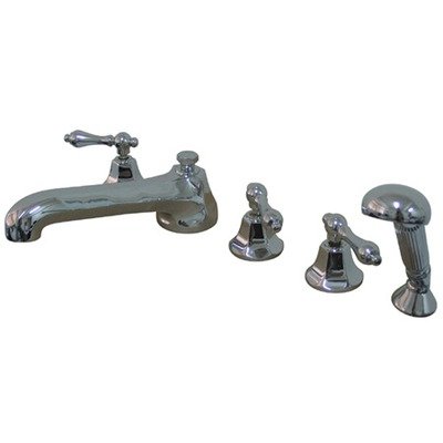 Roman Tub Filler with Polished Brass