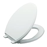 KOHLER K-4733-0 Glenbury Quiet-Close Elongated Toilet Seat, White