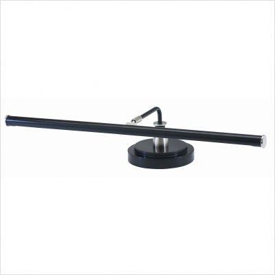 LED 4 High Piano Lamp in Black with Satin Nickel Finish