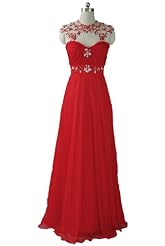 A-line Sweetheart Floor Length Natural   Waistline Chiffon Ruched Illusion Lace Beaded Prom Dress 