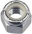 Stainless Nylon Insert Lock Nuts 3/8"-16 Qty: 50 (Nylock)