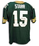 Bart Starr Signed Packers Green Throwback Jersey - SB I, II MVP