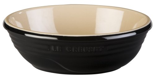 Le Creuset Stoneware Small 18-Ounce Oval Serving Bowl, Black Onyx