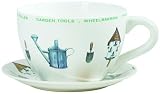from Lifestyle Lifestyle Products, Gardenning Tea Cup & Saucer Planter, 16.5 x 33.5 x 25.5 cm (Model 0857GARDU)
