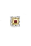 14K Gold Diamonds and Ruby Tie Tac