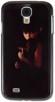 NaT Scary Girl Pattern Mirror Smooth Back Hard Case with HD Screen Film 3 Pcs for Samsung Galaxy S4 I9500