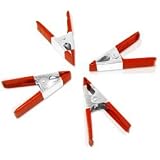 Set of 6 - Heavy Duty 6-Inch Steel Spring Clamp with PVC Grip