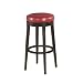 Armen Living Mbs-450 30-Inch Backless Swivel Barstool, Red