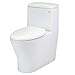 Pegasus TL-10PB-HET-EW Nitra High Efficiency Elongated One-Piece Toilet, White