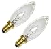40 watt 130 volt B9.5 European Screw (E14) Base Westinghouse Light Bulb