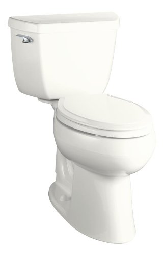 Kohler K-3713-0 Highline Classic Comfort Height Two-Piece Elongated Toilet with 10