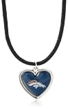 NFL Denver Broncos Crystal Heart Reversible Necklace