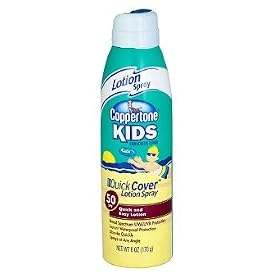 Coppertone Kids Quick Cover Lotion Spray SPF 50 6 oz