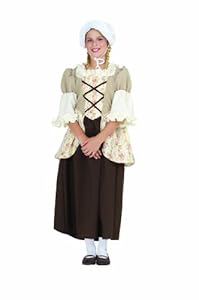 RG Costumes Colonial Belle Costume, Brown/Tan/Orange, Large
