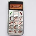 Big Button Easy to use Senior Mobile Phone - with FM radio and Torch function - SOS button and large easy to read display - SILVER