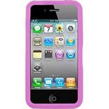 Silicone Skin Cover for Apple iPhone 4, Hot Pink