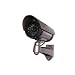 Outdoor Fake/Dummy Security Camera with Blinking Light (Color: Dark Grey with hues of Purple)