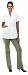 Spa Uniforms - Canyon Rose Esthetician's Tuxedo Front Jacket, White, Small