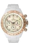 Toy Watch Plasteramic White Rose Gold Chronograph Unisex watch #PCLC01WHPG