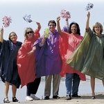 Rain Poncho Blue