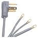 PETRA 90-1028 3-Wire Dryer Cord, 10-Foot, 30A