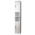 LOUVRE Badschrank Hochschrank weiss