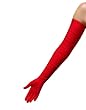 Super Long Matte Satin Opera Length Shirred Gloves Assorted Colors