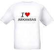 I LOVE ARKANSAS - State-series - White T-shirt