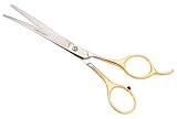 Miracle Coat Curved Blunt Dog Grooming Shear, 1 1/4-Inch