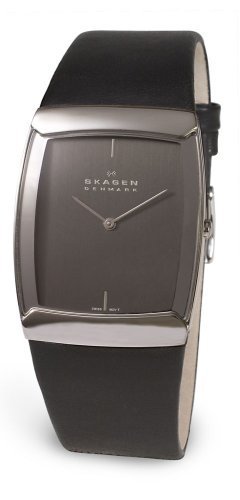 Skagen Men's 584LSLM Swiss Black Leather Watch
