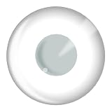 Funky Eyes Fashion Contact Lenses with Soloution & Case - Block White (30 days)
