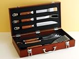  : Mr. Bar-B-Q 5-Piece Stainless-Steel and Hardwood Barbecue Tool Set