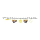 Pittsburgh Pirates 5-Charm Bracelet baseball bat, team logos, glove, baseba