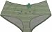  : Hello Kitty Face on green striped tie dye low-rise boy short for women