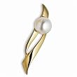 14Kt Yellow Gold Sophisticated Pearl Brooch
