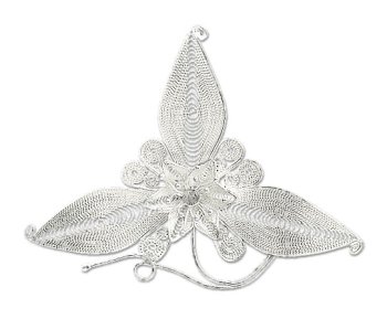 Brooch  'Mystic Thai Clover' 3 W