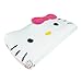 HELLO KITTY Face Flip Case for Samsung Galaxy Note4 Strap included Wallet Cover (White)