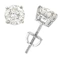 2.45cttw Round Diamond Stud Earrings Egl G-H/VS1-VS2
