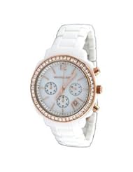 Michael Kors Womens MK5214 White Plastic Quartz Watch with White Dial