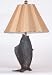 Bronzed Metal Fish Table Lamp