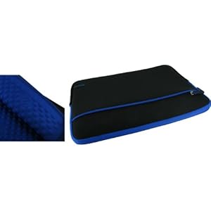 rooCASE Super Bubble Neoprene (Dark Blue / Black) Sleeve Case for Toshiba Ultra Portable Satellite U505-S2930 13.3-Inch Laptop