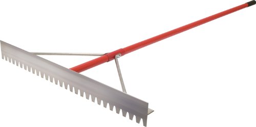 MARSHALLTOWN The Premier Line RED700102 36-Inch Sharp Braced Magnesium Lute Rake with 7-Foot Handle