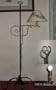 Wrought Iron Floor Lamp Heart Top - Amish Made