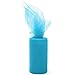 KING DO WAY Tulle Roll Spool 6''x50yd(6''x150') Wedding Party Decor,Lake Blue