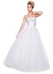 Empire   Waistline Satin Sequined Prom Dress/Quinceanera Dress/Wedding Dress 