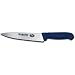 Victorinox Cutlery 9-Inch Chef's Slicing Knife, Blue Fibrox Handle with Microban