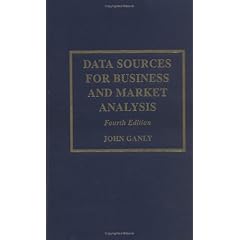 【クリックで詳細表示】Data Sources for Business and Market Analysis： John V. Ganly： 洋書