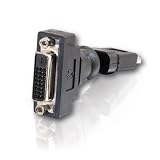 Cables To Go - Rotating adapter - single link - HDMI / DVI - DVI-D (F) - 19 pin HDMI (M) - black